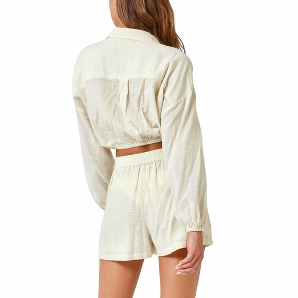 L*SPACE NWT Bora Short in Cream Size L - Picture 3 of 5